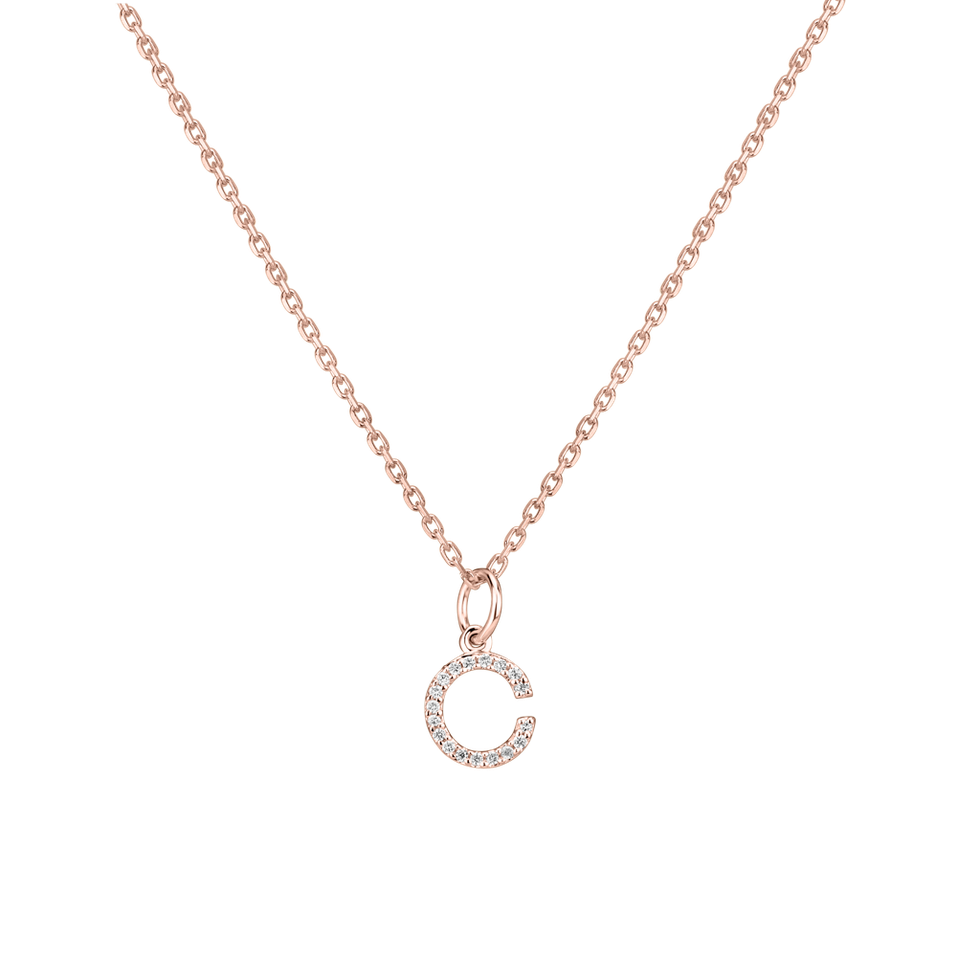 Diamond pendant Line Glitter  C