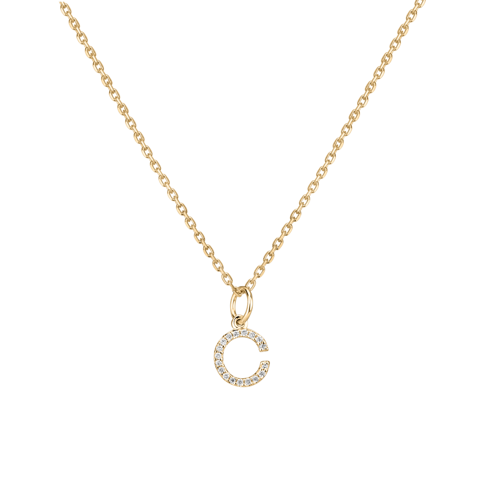 Diamond pendant Line Glitter  C