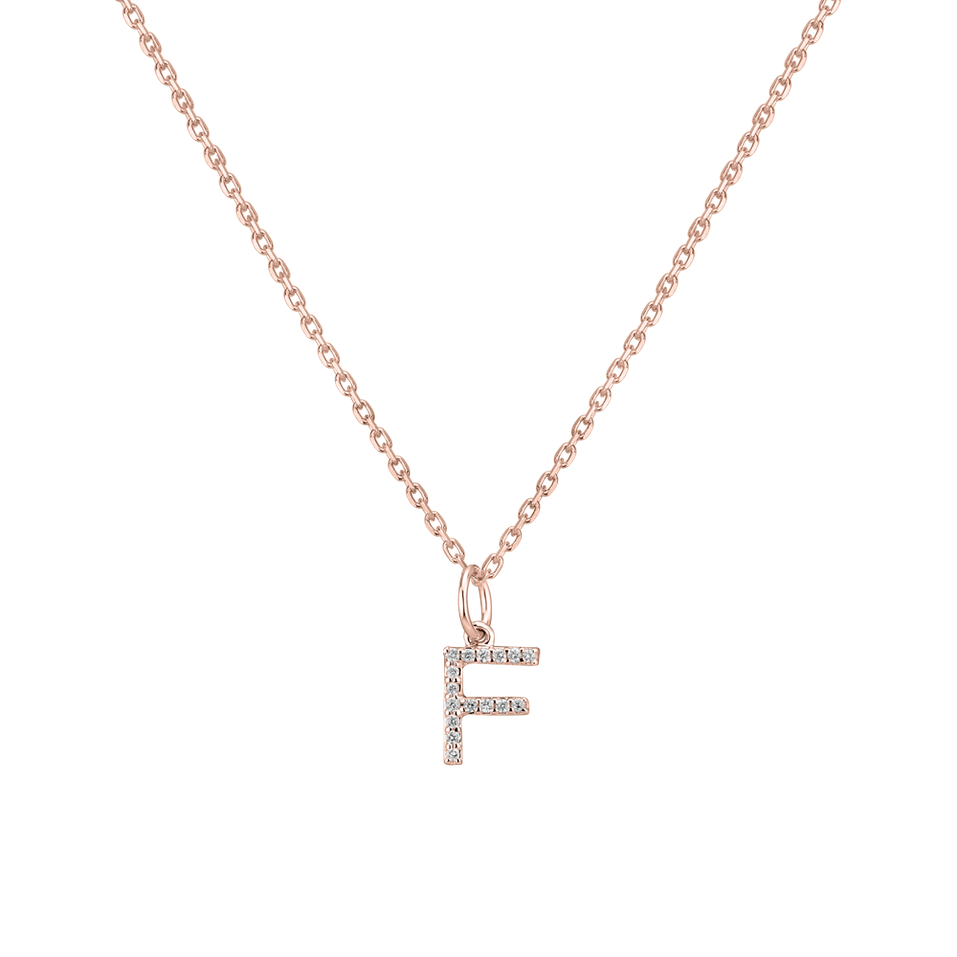 Diamond pendant Line Glitter  F