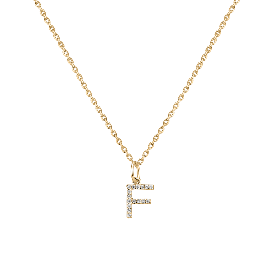Diamond pendant Line Glitter  F