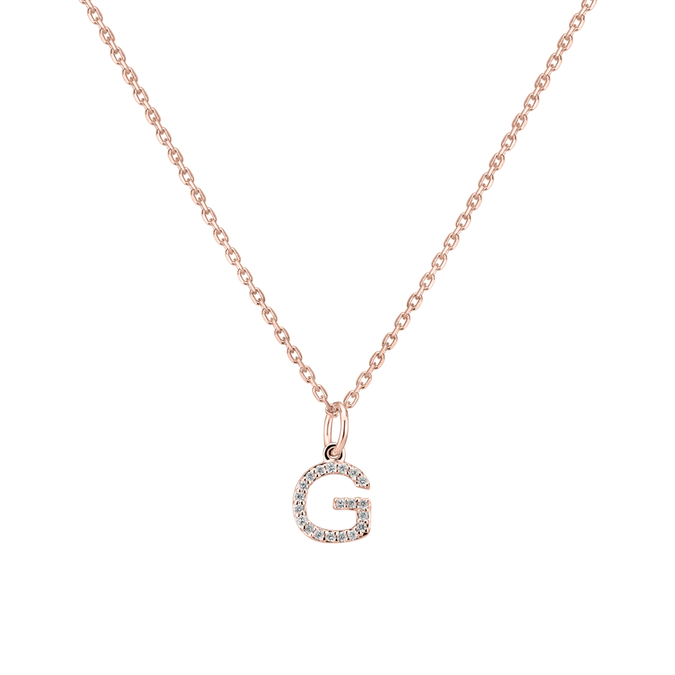 Diamond pendant Line Glitter  G