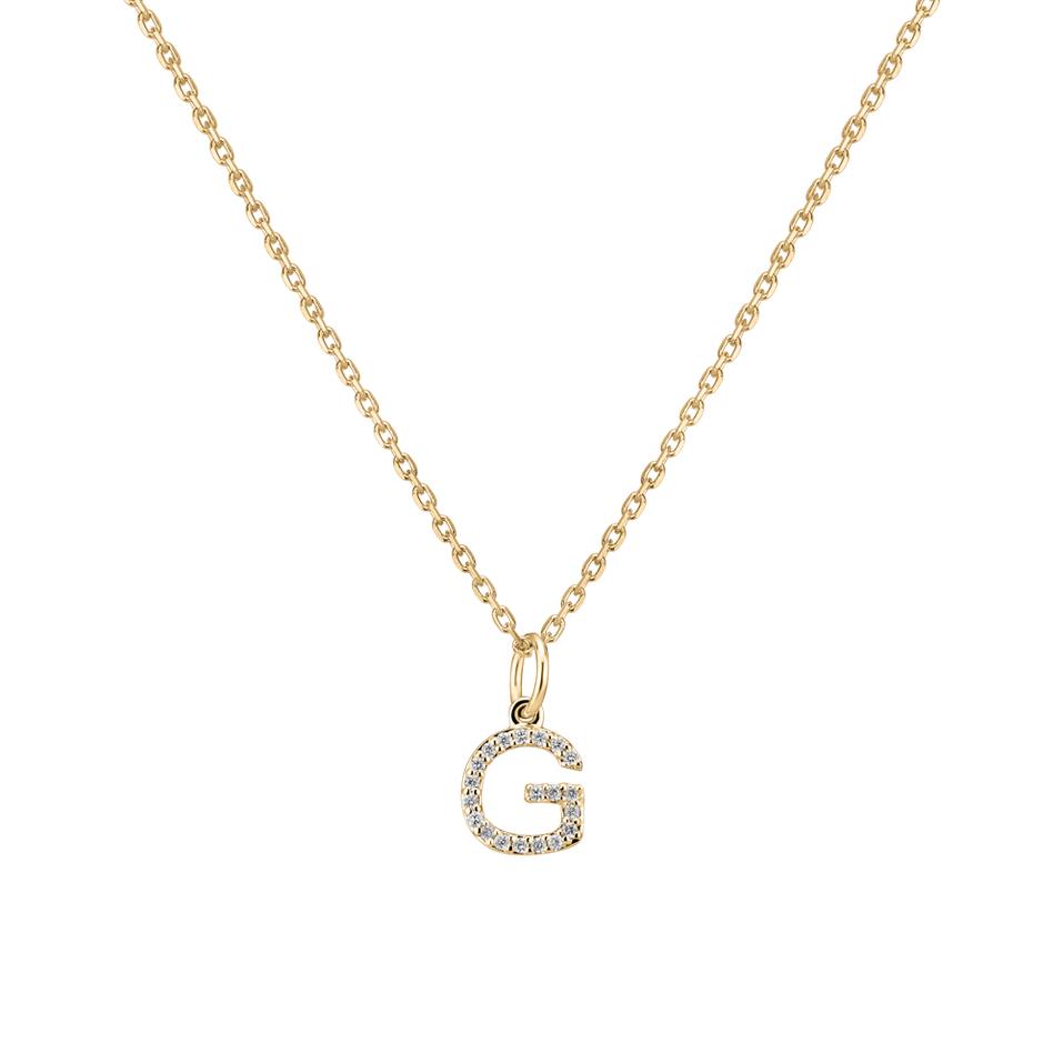 Diamond pendant Line Glitter  G