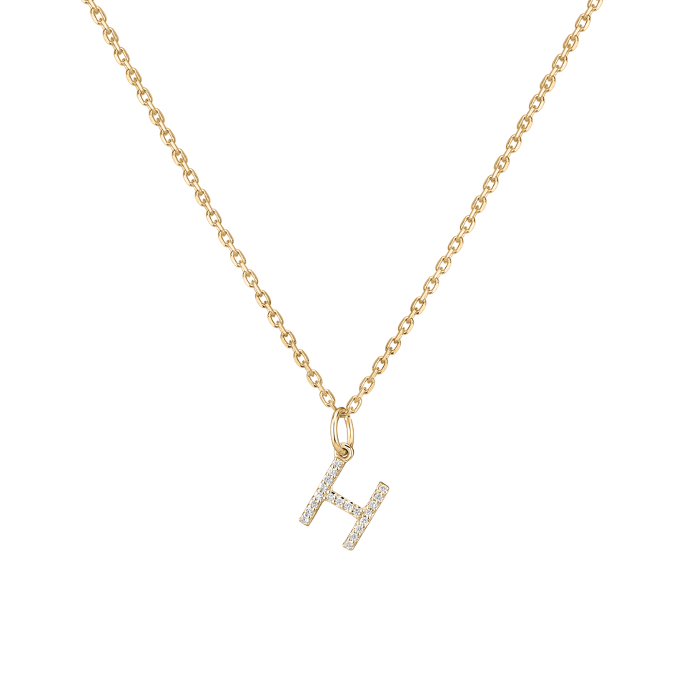 Diamond pendant Line Glitter  H