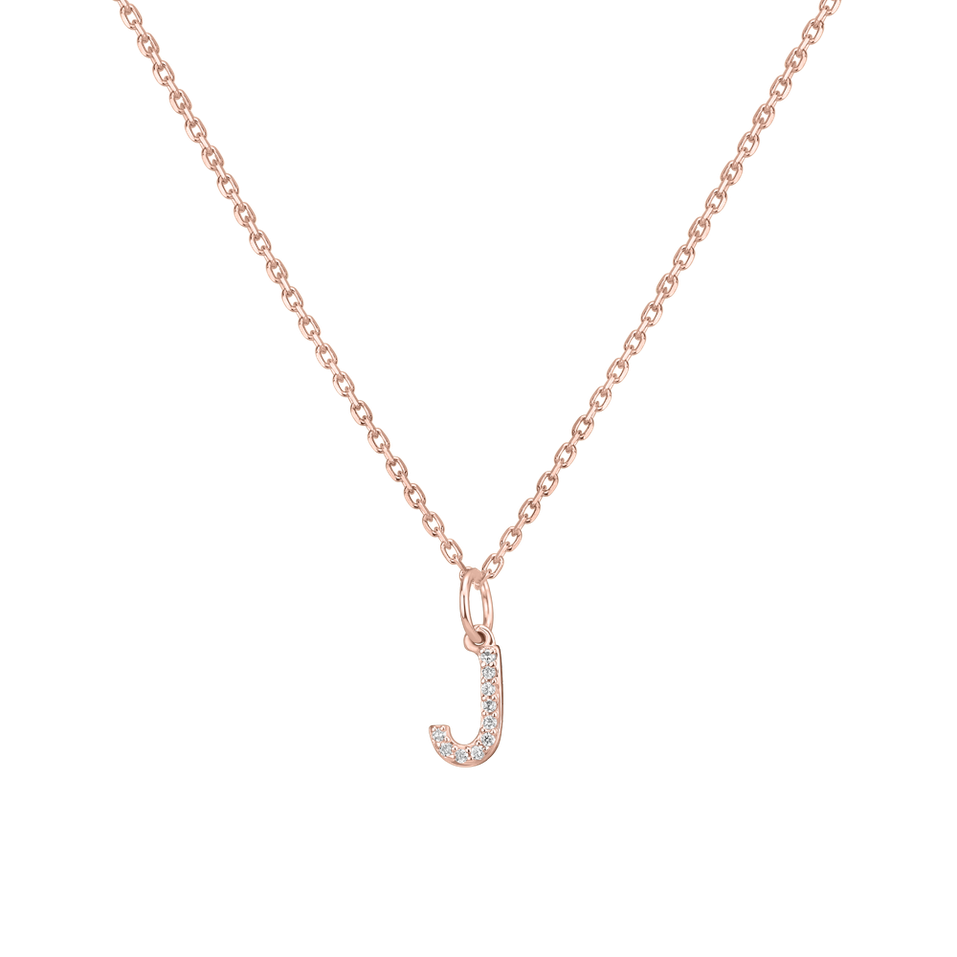 Diamond pendant Line Glitter  J