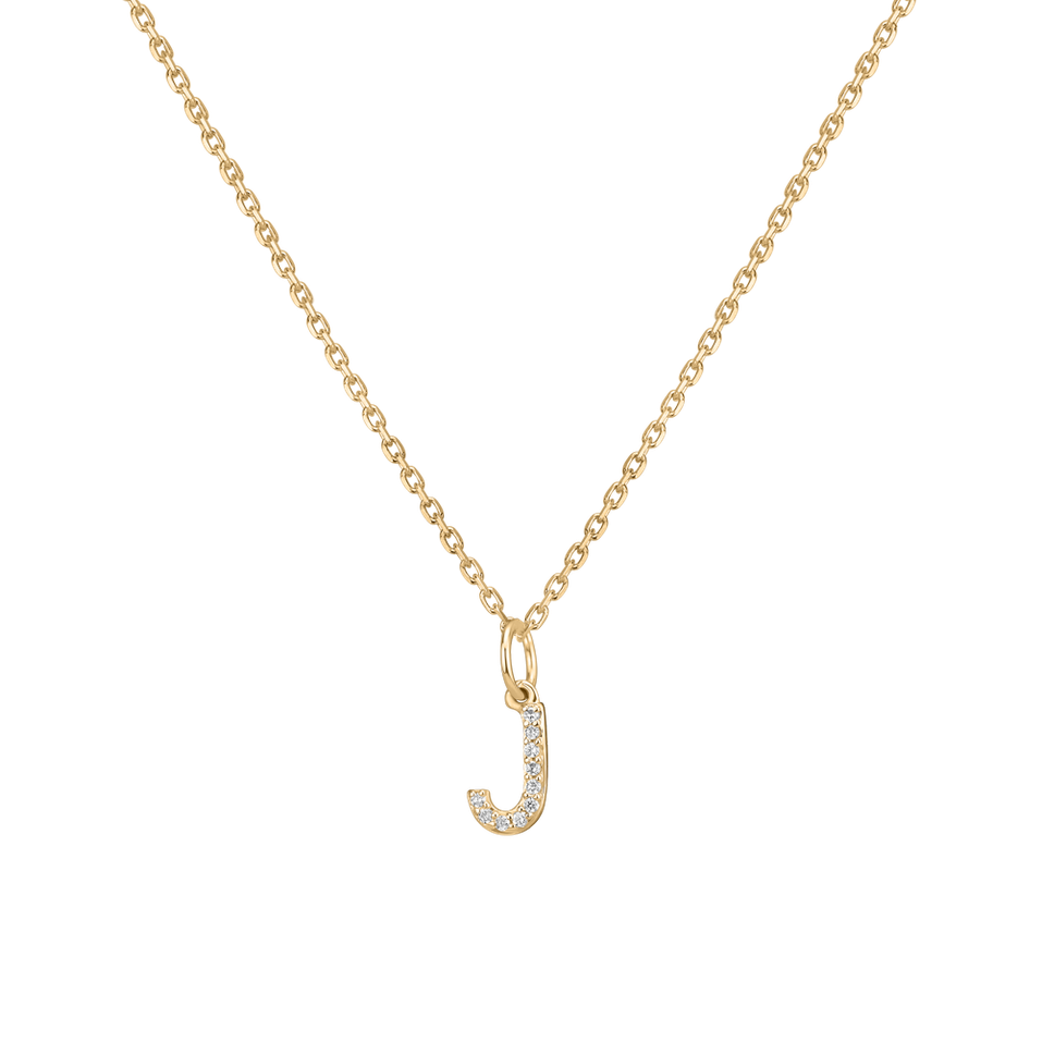 Diamond pendant Line Glitter  J