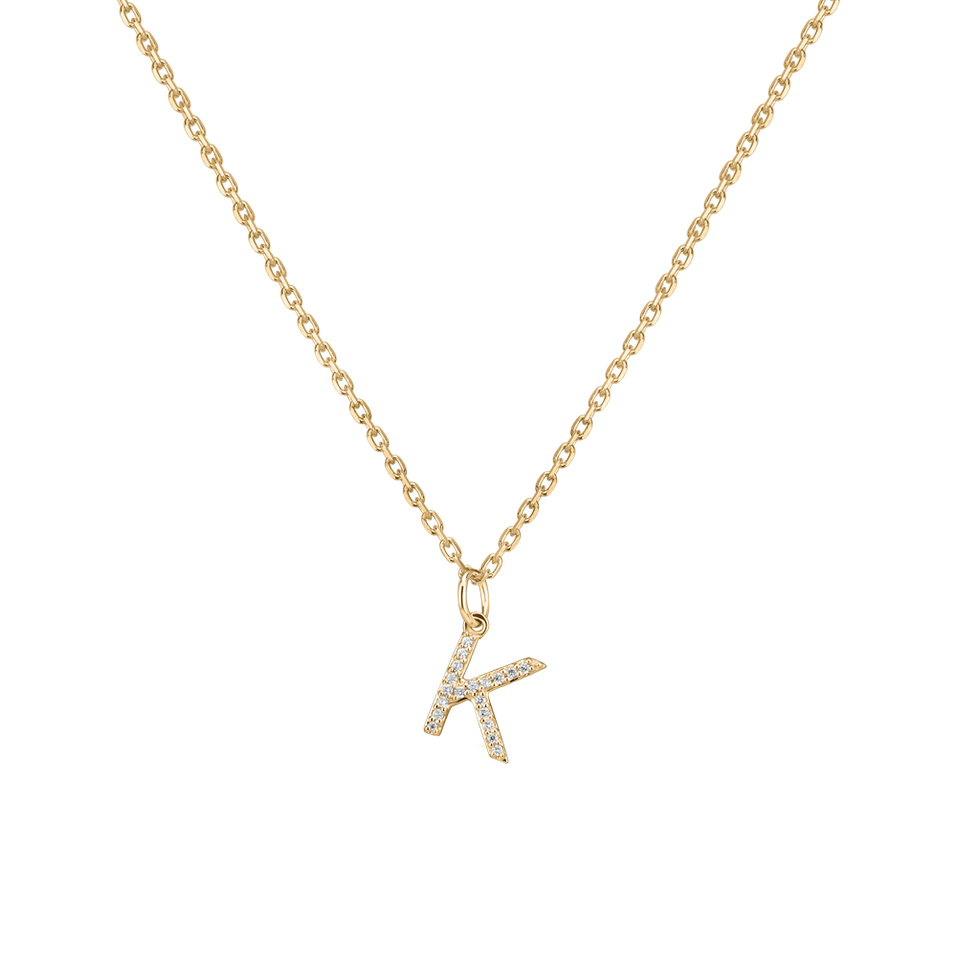 Diamond pendant Line Glitter  K
