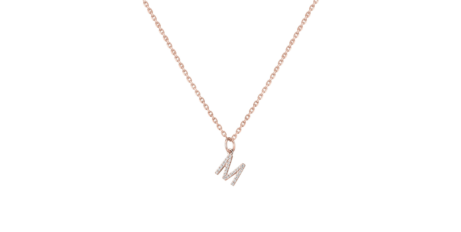 Diamond pendant Line Glitter  M