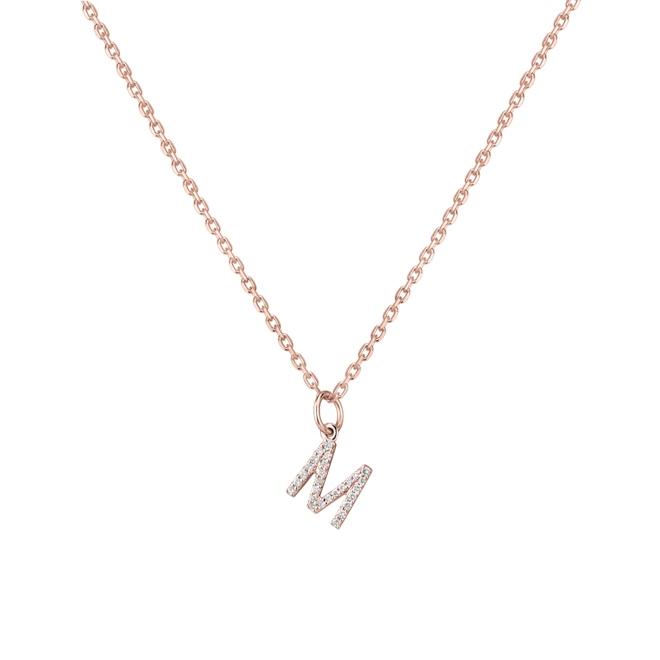 Diamond pendant Line Glitter  M