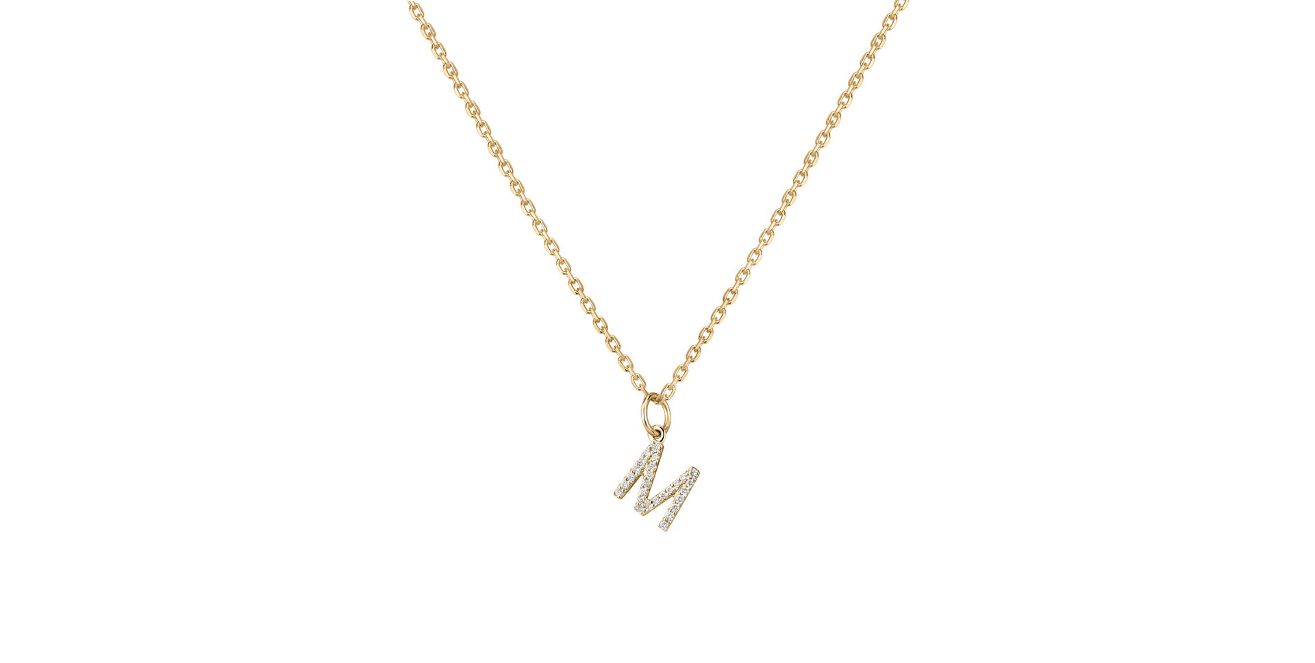 Diamond pendant Line Glitter  M