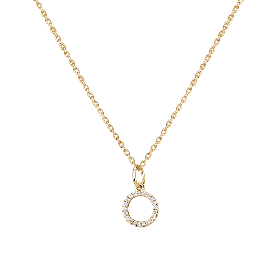 Diamond pendant Line Glitter  O