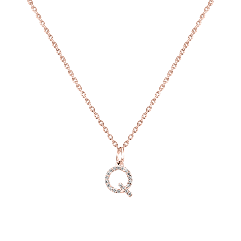 Diamond pendant Line Glitter  Q