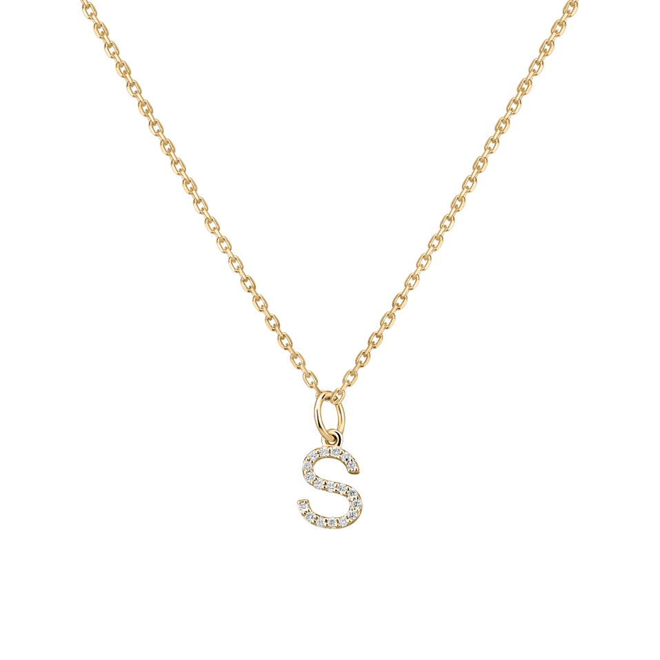 Diamond pendant Line Glitter  S