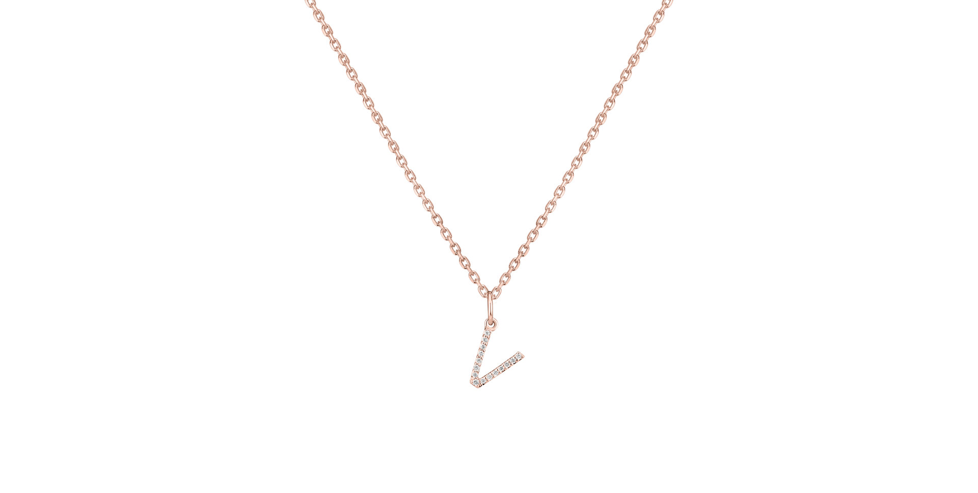 Diamond pendant Line Glitter  V