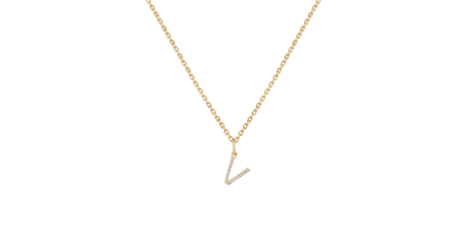 Diamond pendant Line Glitter  V