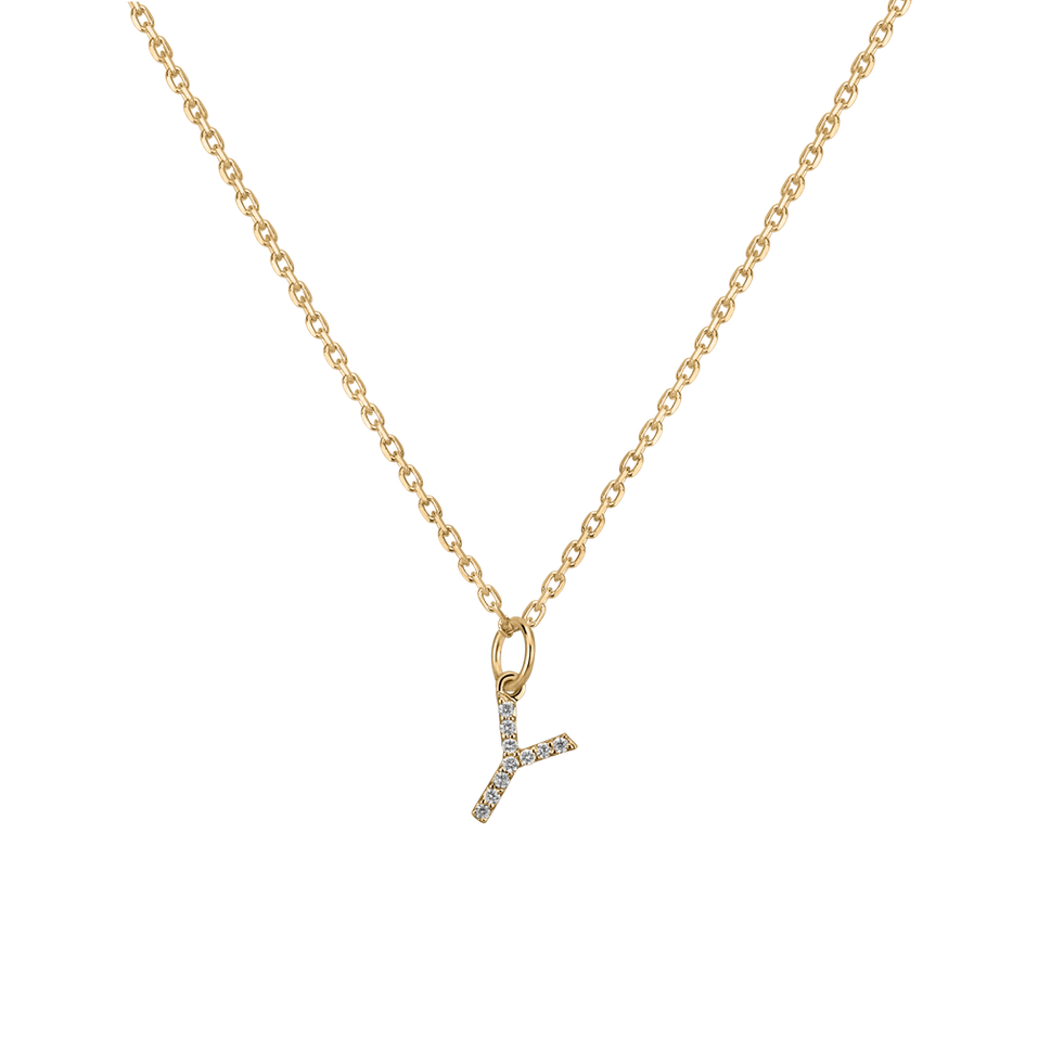 Diamond pendant Line Glitter  Y