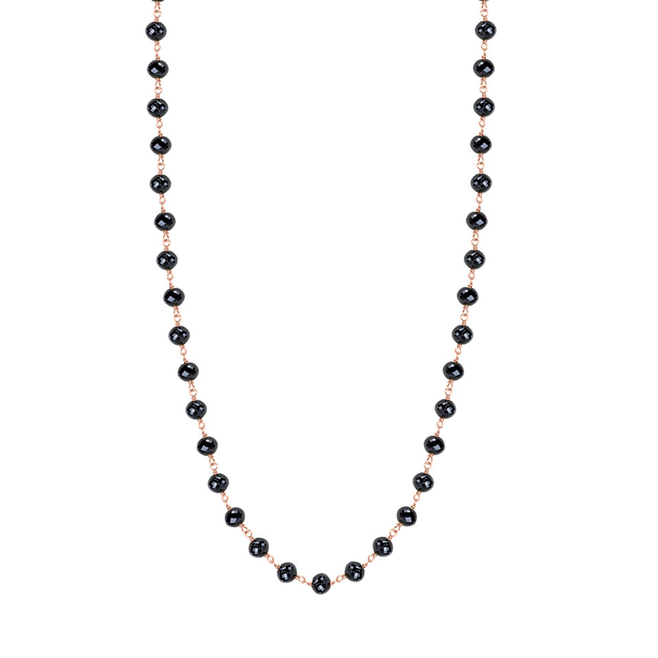 Necklace with black diamonds Dark Melody