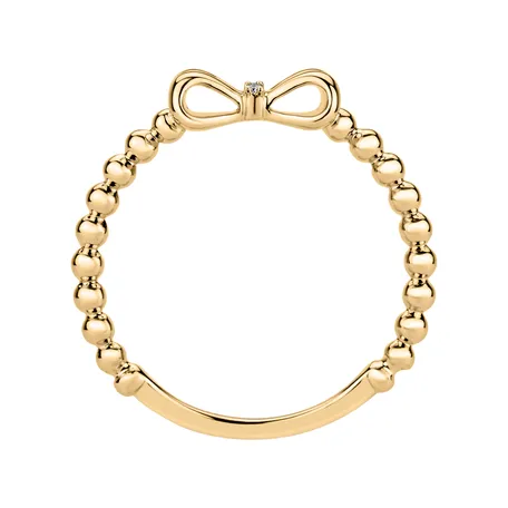 Diamond ring Bow Knot