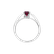 Ring with Garnet and diamonds Clotilde3