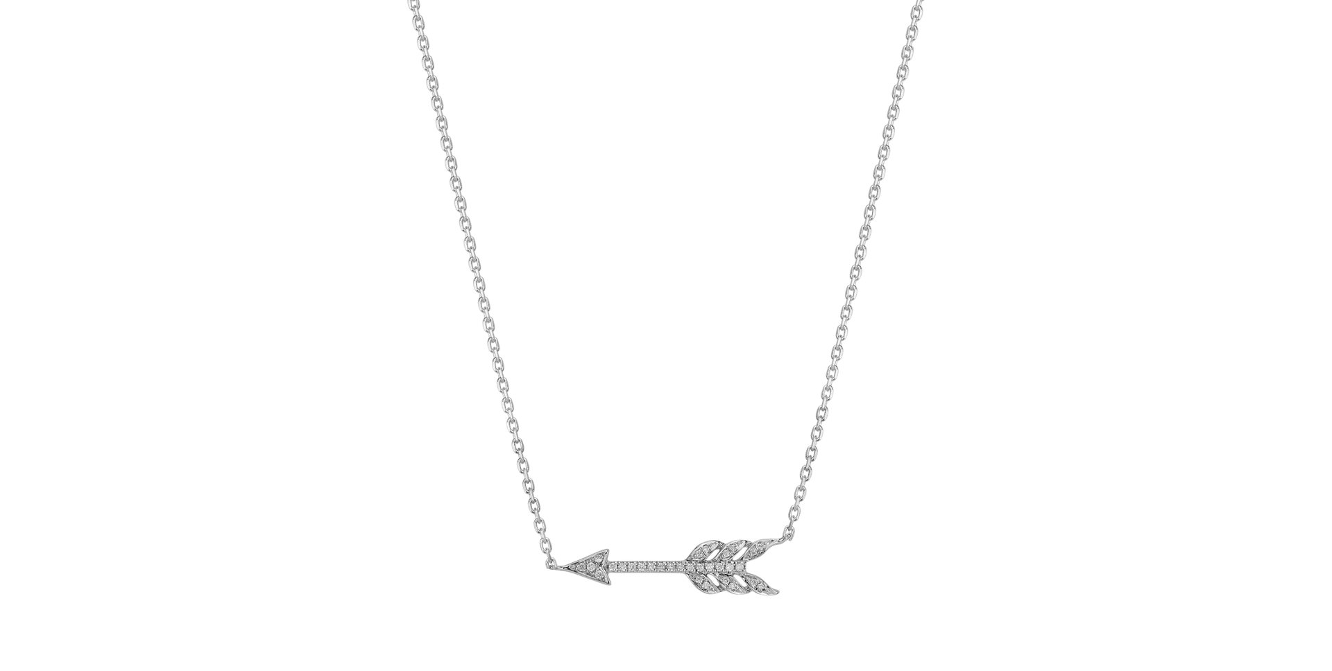 Diamond necklace Glittering Arrow
