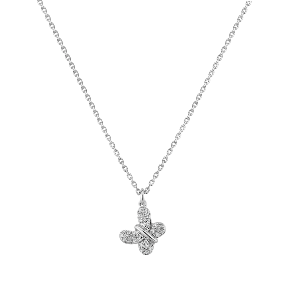 Diamond necklace Fairy Butterfly