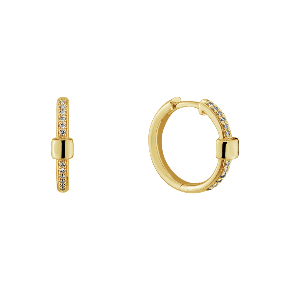 Diamond earrings Charming Square