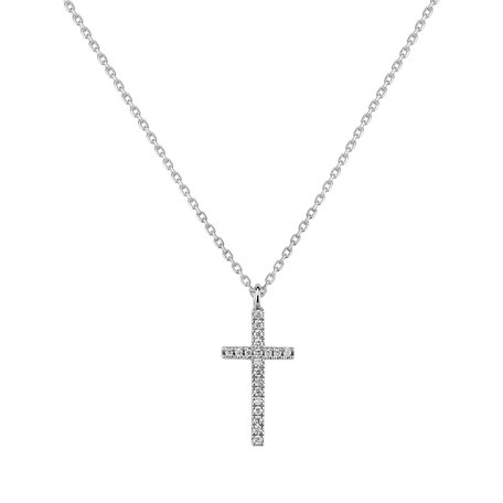 Diamond necklace Shimmering Cross