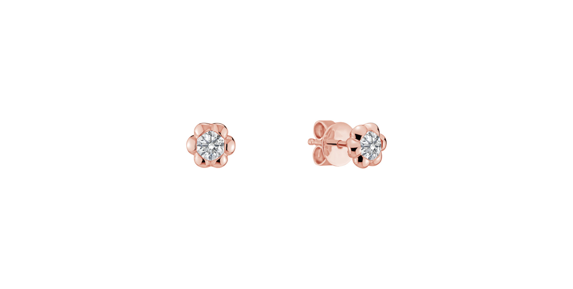 Diamond earrings Blooming Love