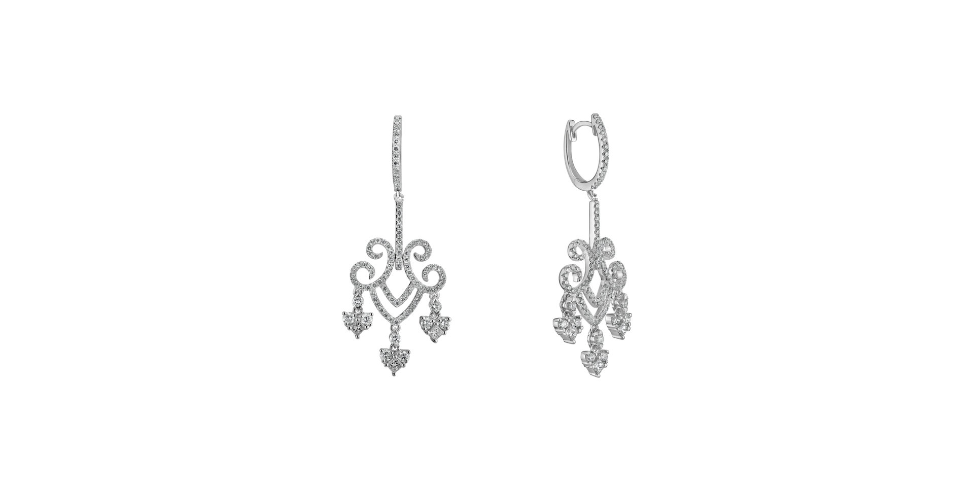 Diamond earrings Auburn Cross