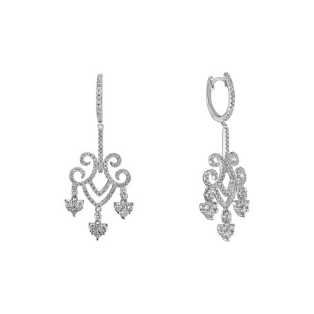 Diamond earrings Auburn Cross