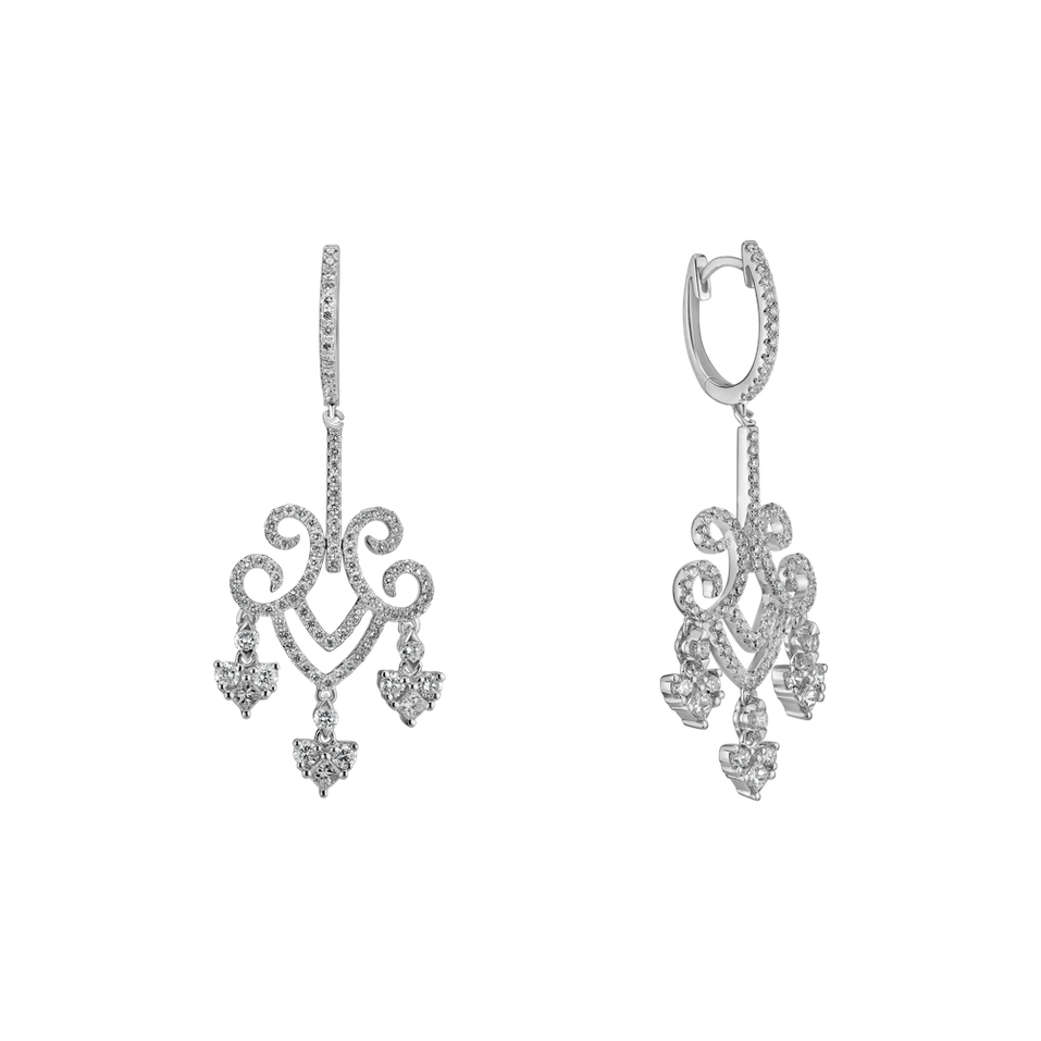 Diamond earrings Auburn Cross