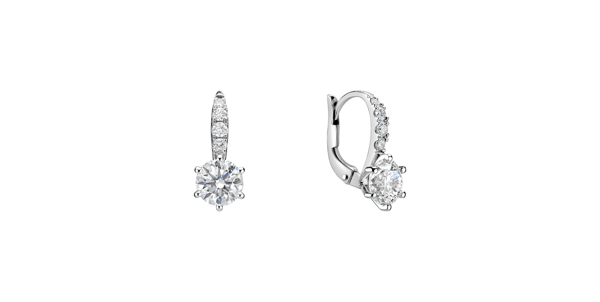 Diamond earrings Sparkless