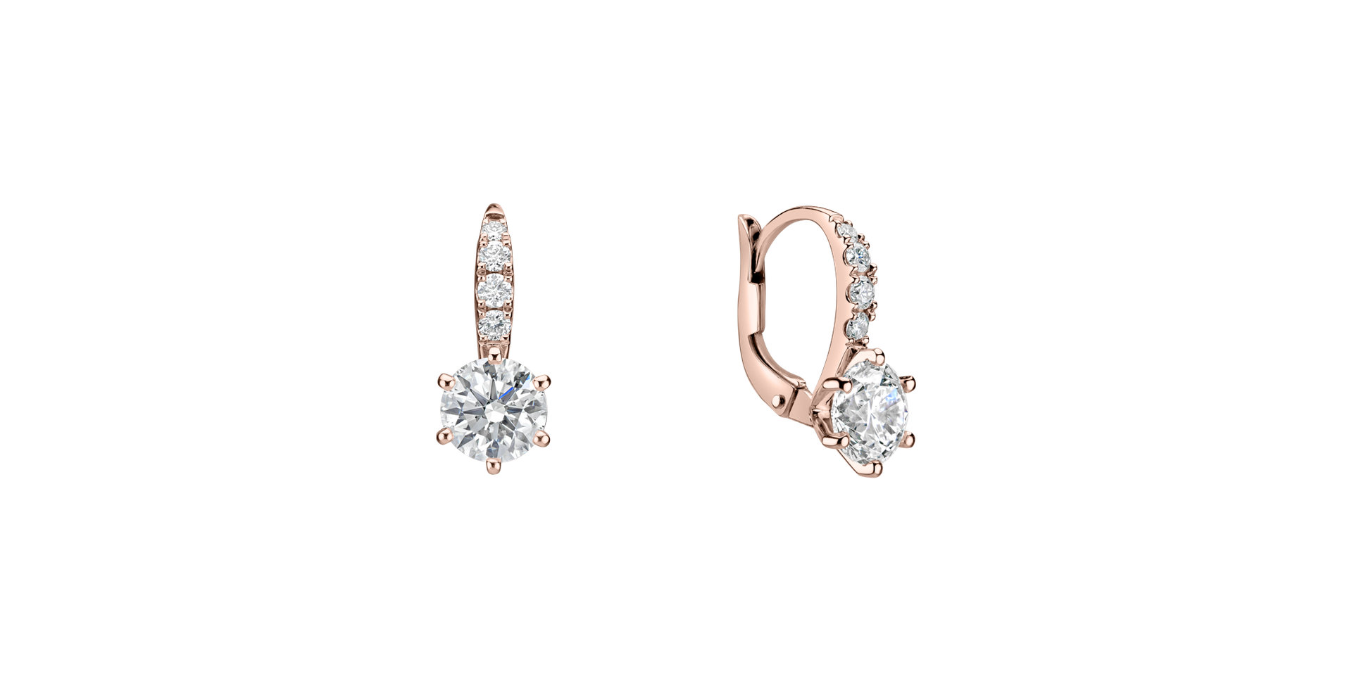Diamond earrings Sparkless