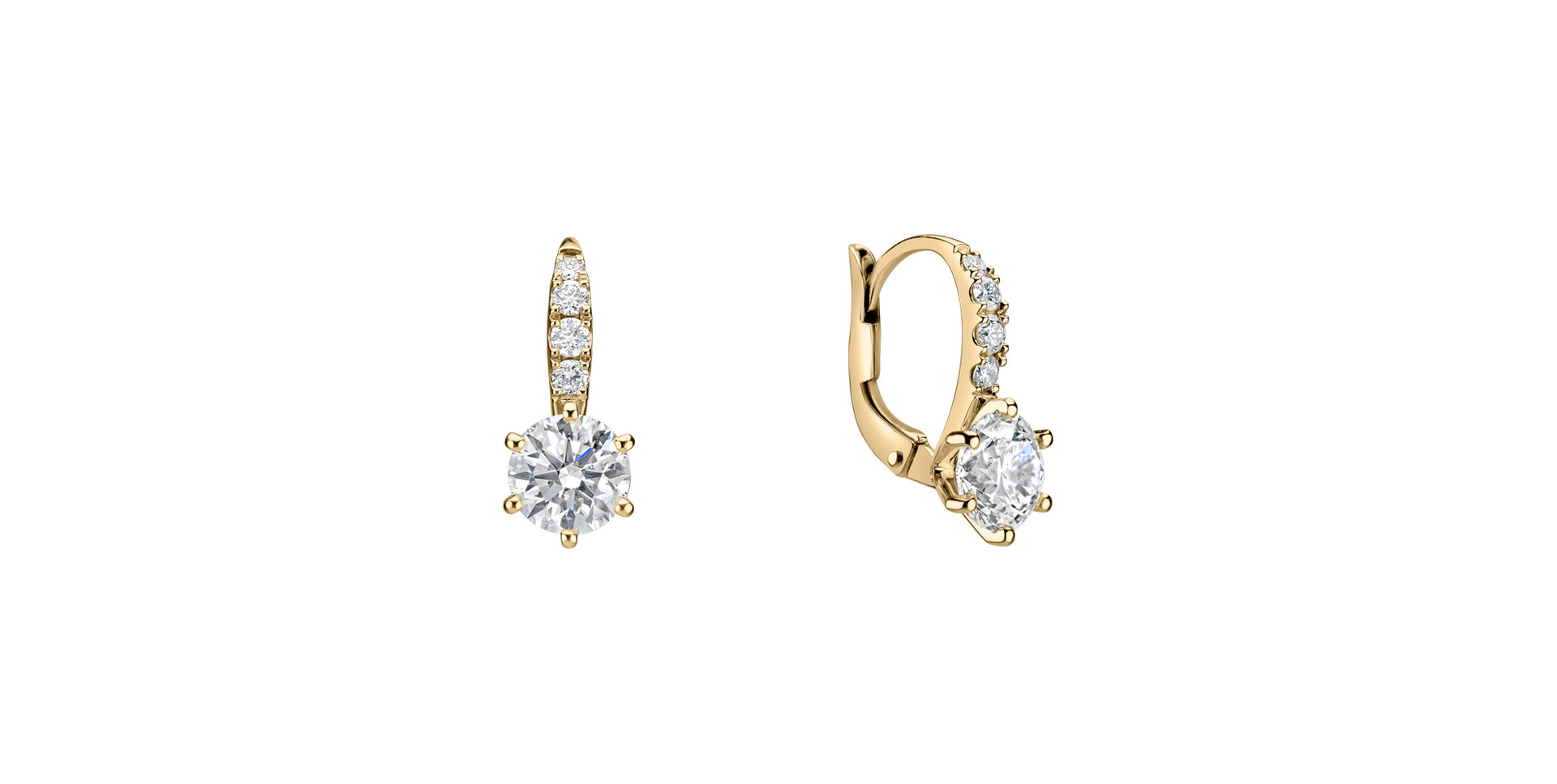 Diamond earrings Sparkless