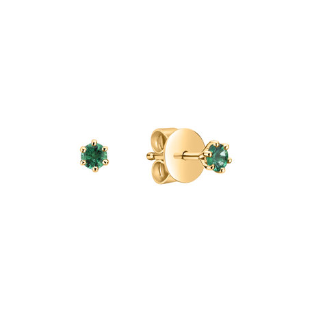Earrings with Emerald Vesper Romance