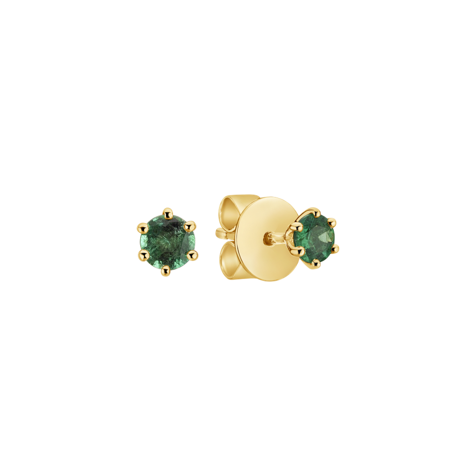 Earrings with Emerald Vesper Romance