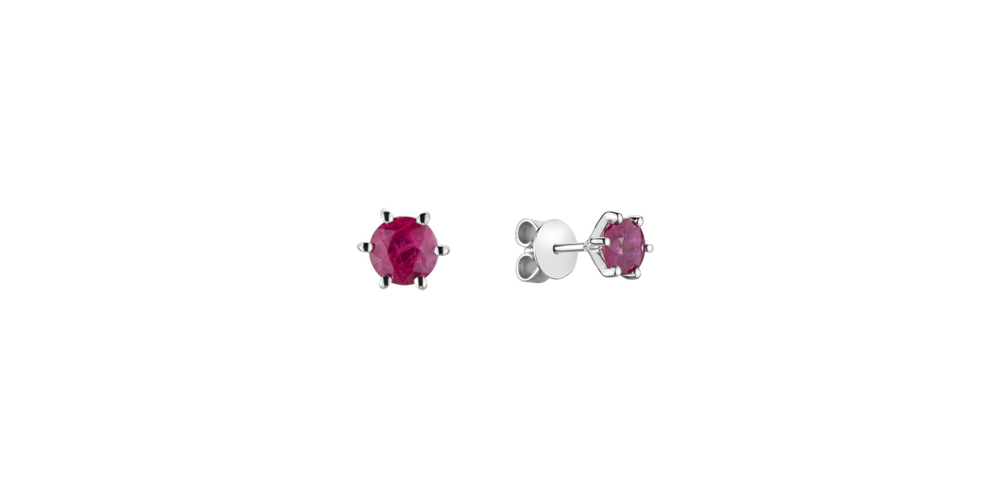 Earrings with Ruby Vesper Romance
