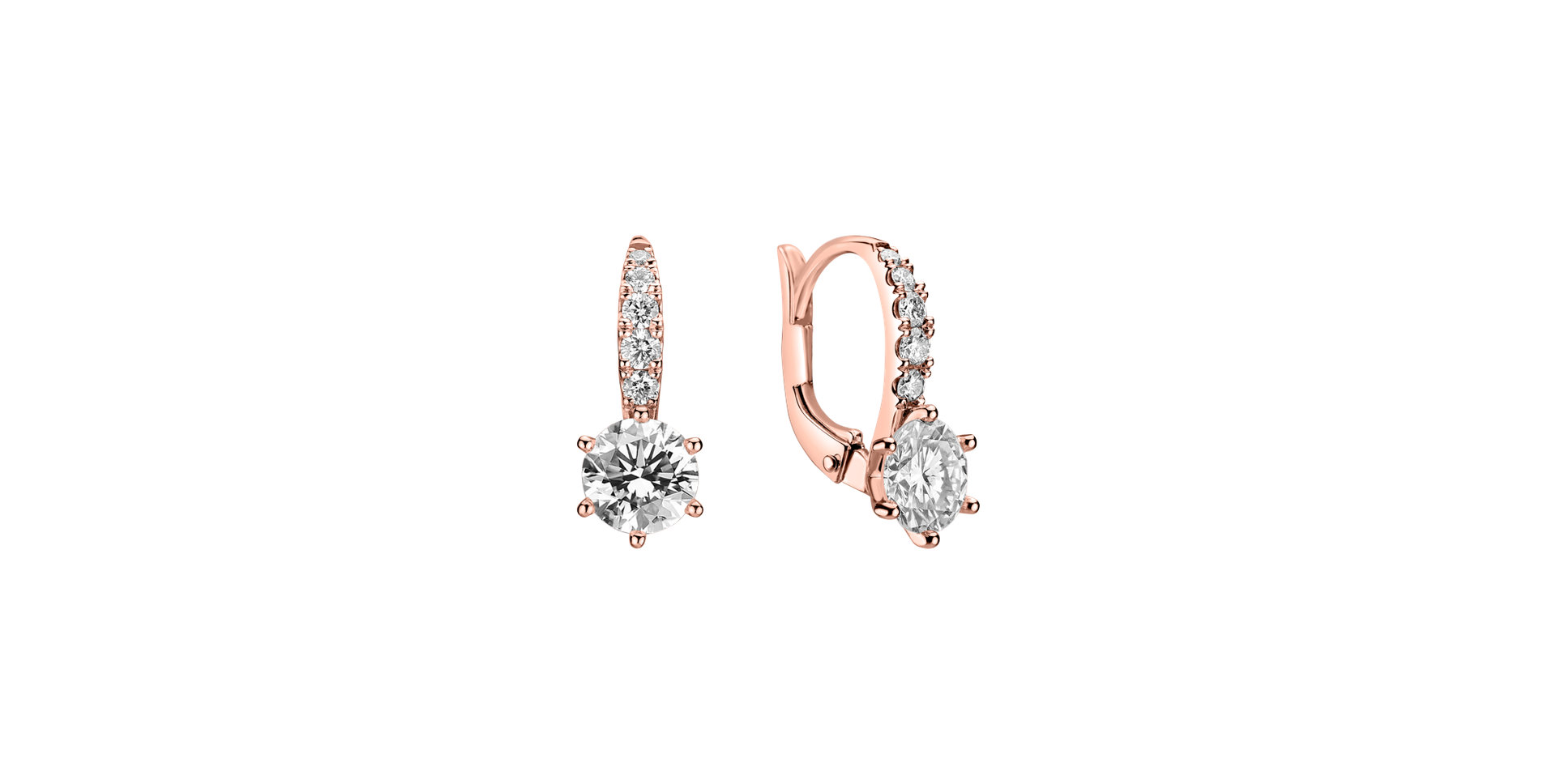 Diamond earrings Sparkless