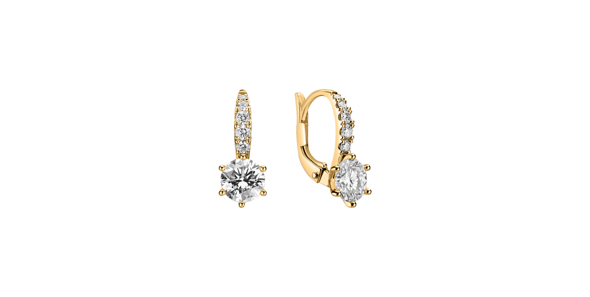 Diamond earrings Sparkless