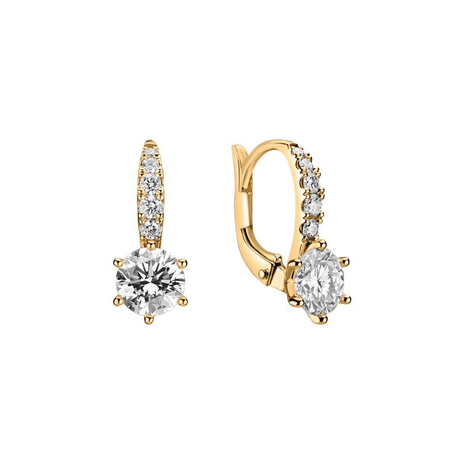 Diamond earrings Sparkless