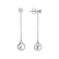 Diamond earrings with Pearl Pearl Fall3