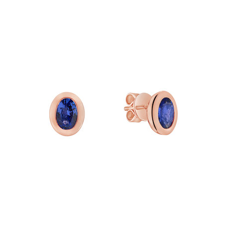 Earrings with Tanzanite Sweet Candy