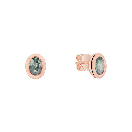 Earrings with Amethyst Green Sweet Candy