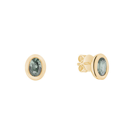 Earrings with Amethyst Green Sweet Candy