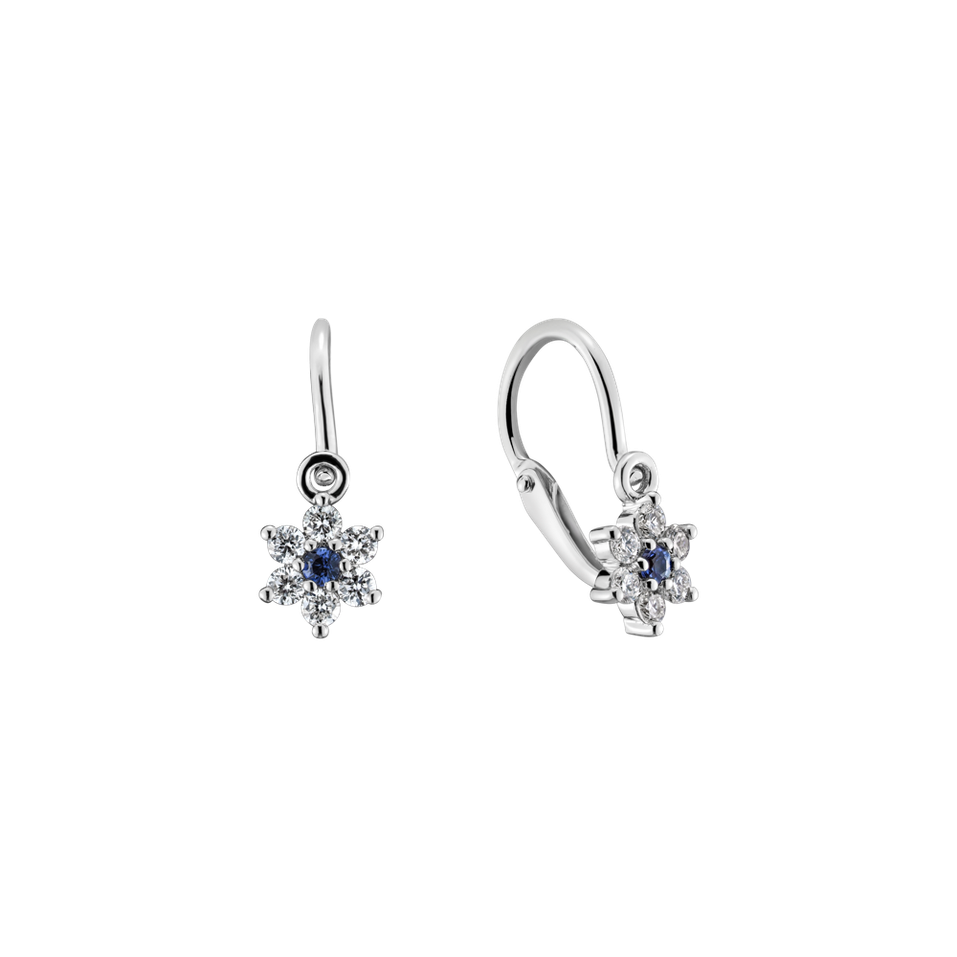 Diamond earrings with Sapphire Early Sparks