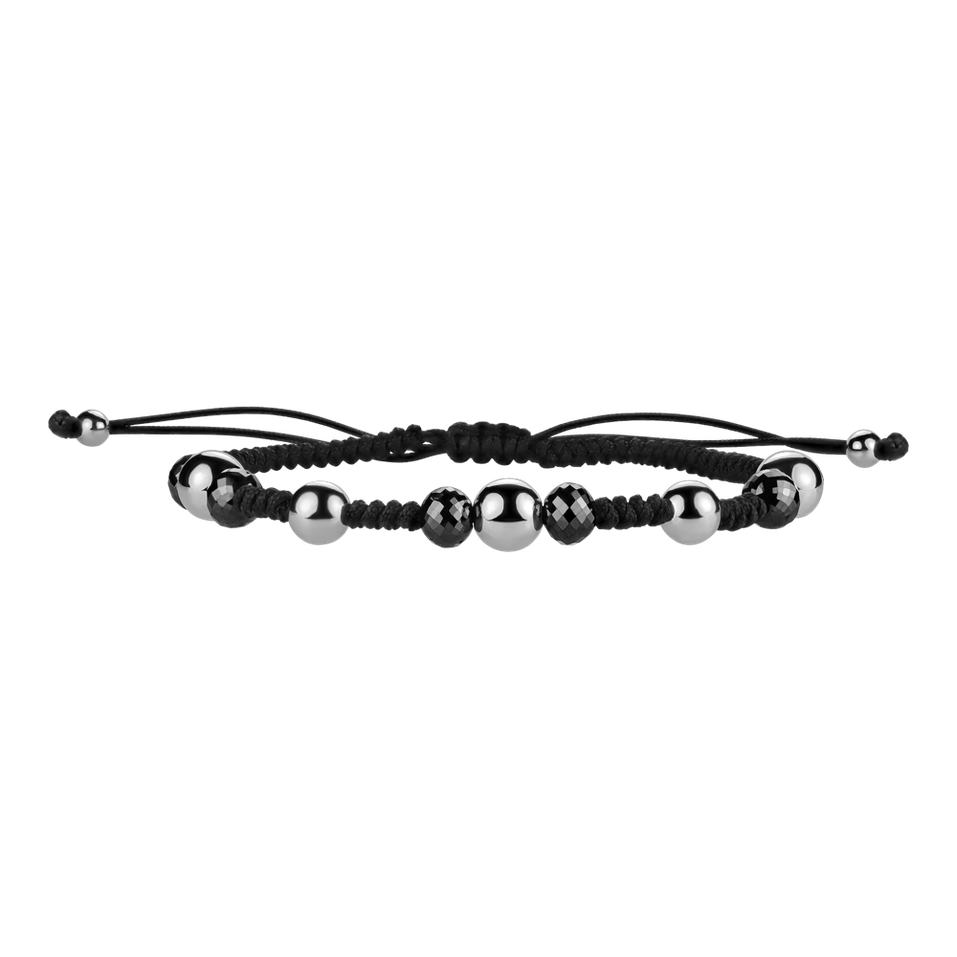 Bracelet with black diamonds Mirror Balls