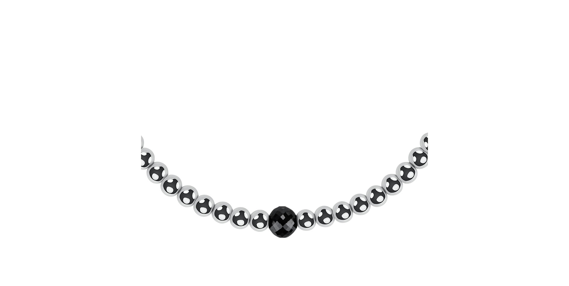 Bracelet with black diamonds Ball Lover