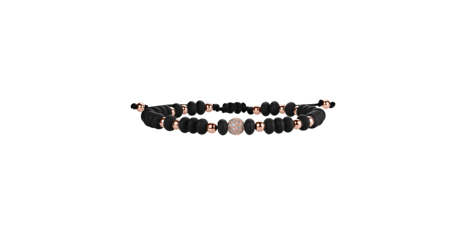 Diamond bracelet with Onyx Mirror Black