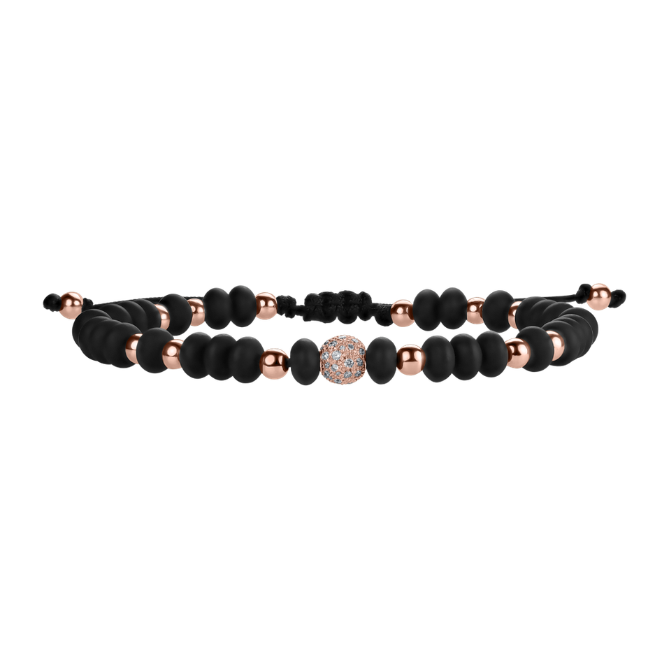 Diamond bracelet with Onyx Mirror Black