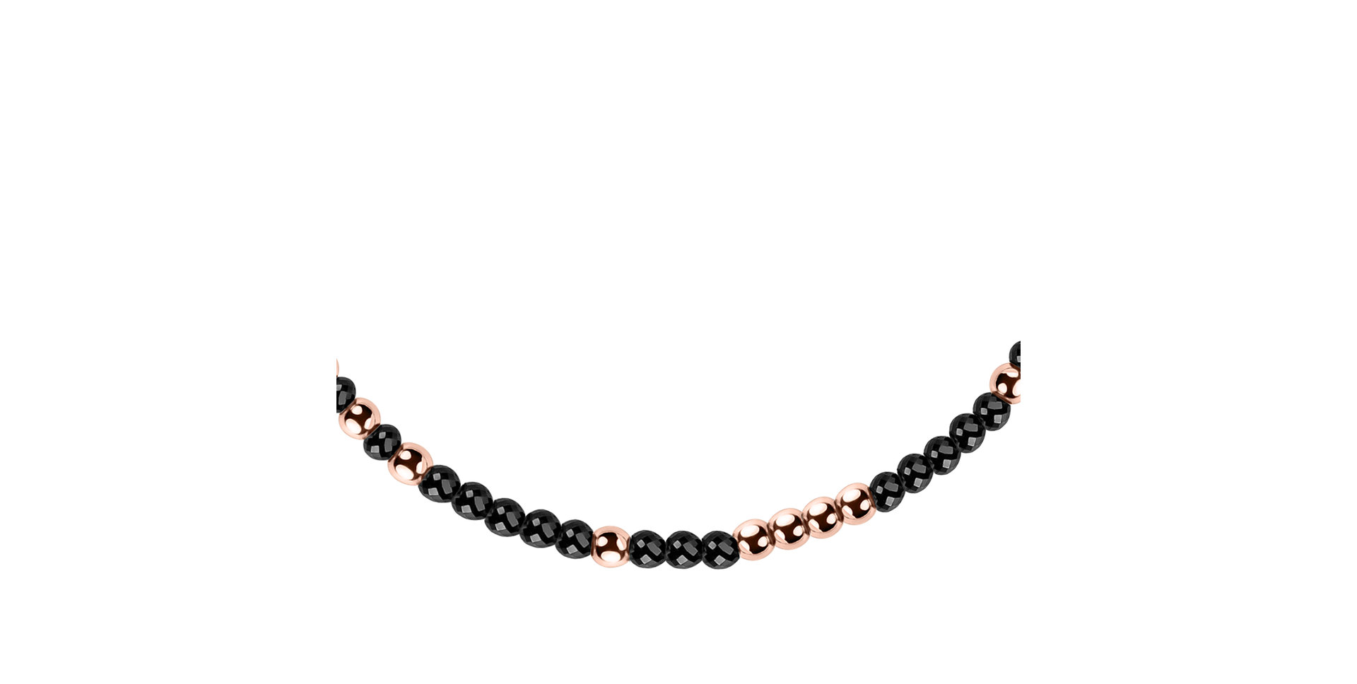 Bracelet with black diamonds Marbles Mood