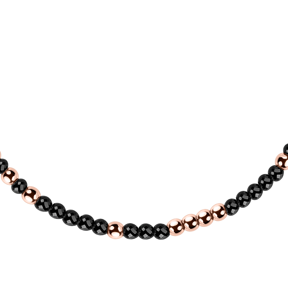 Bracelet with black diamonds Marbles Mood
